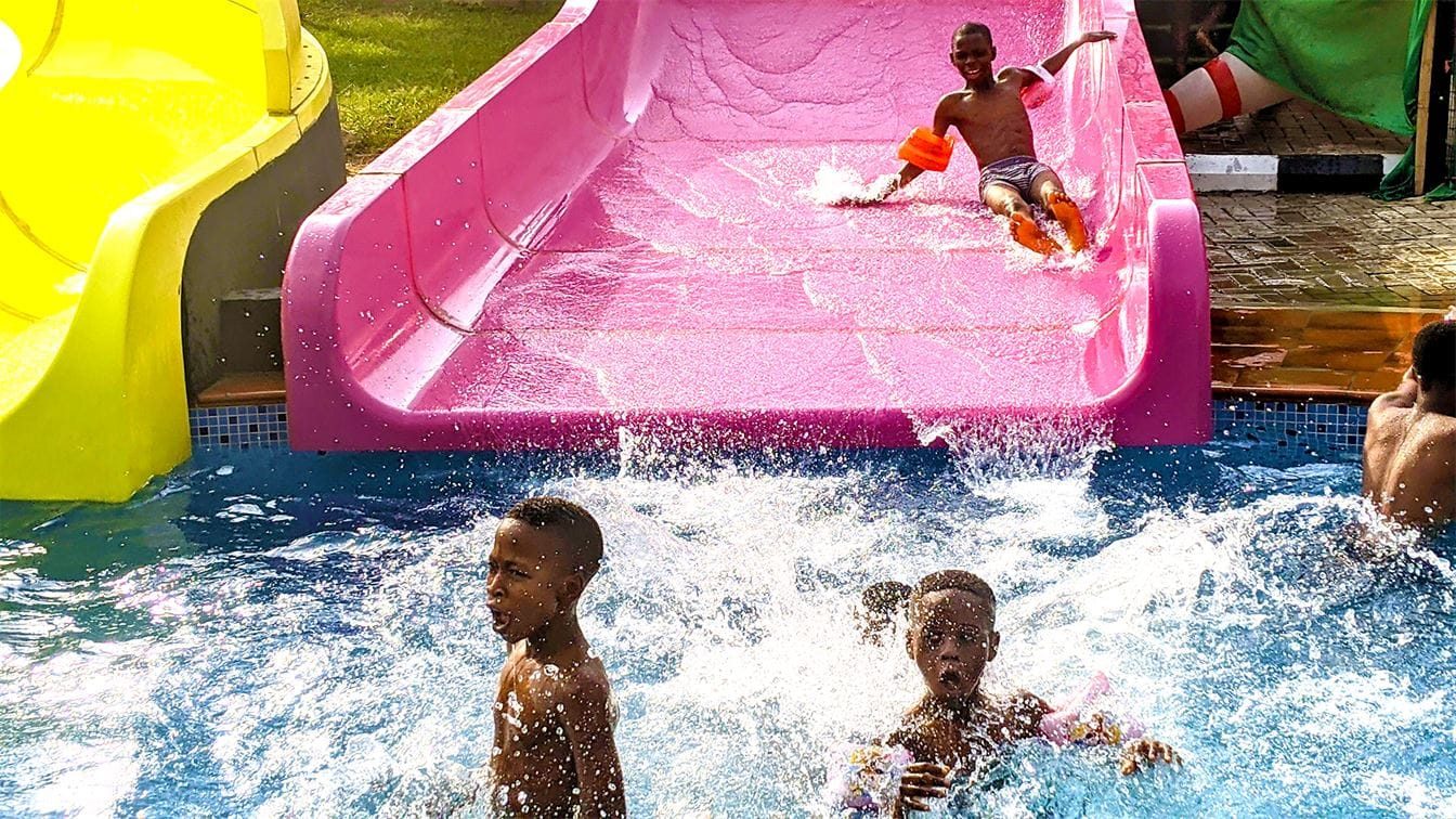Swimming Pool & Water Slide